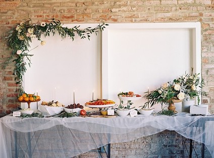 Romantic winter baby shower