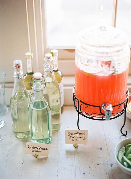 Romantic winter baby shower