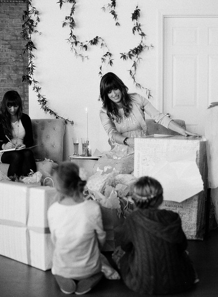 Romantic winter baby shower