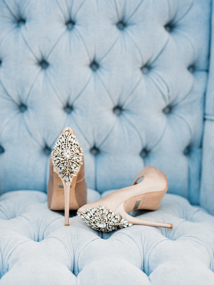 Glam wedding shoes