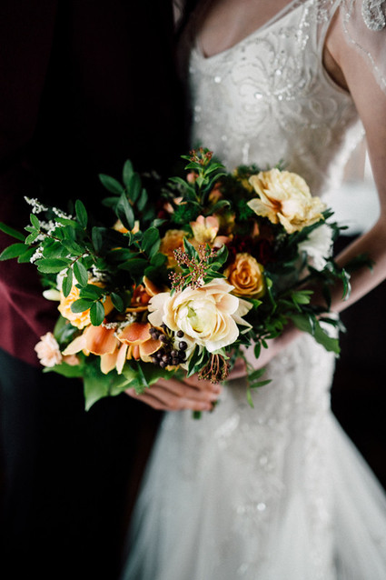 Winter bridal bouquet