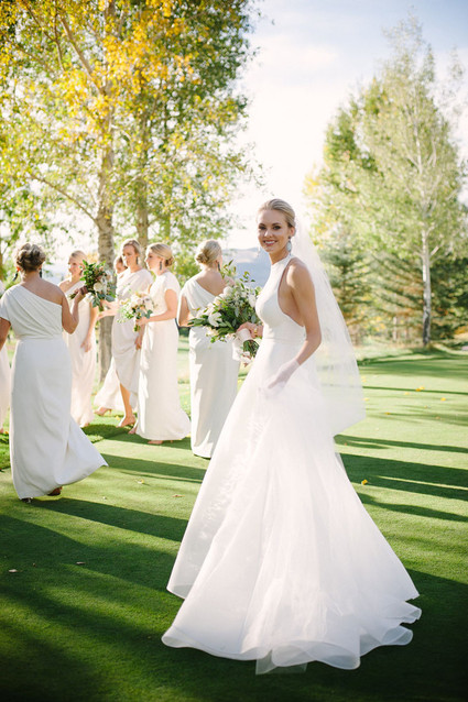 Modern wedding dress