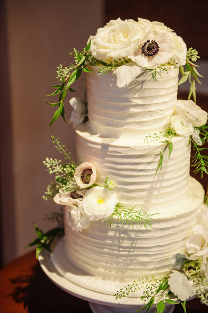 White wedding cake