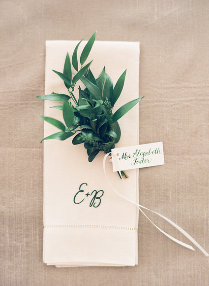 Green wedding flowers