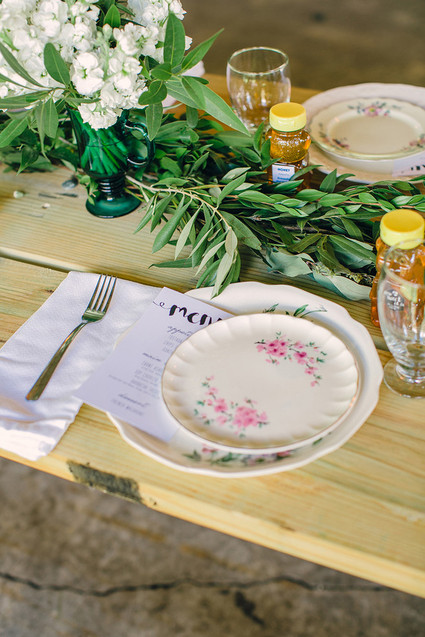 Vintage wedding tablescape