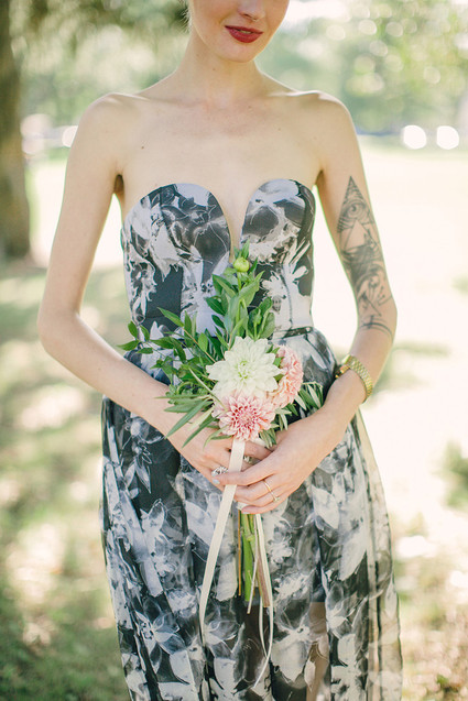 Floral bridesmaid dress