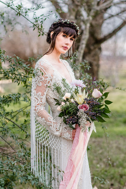 Bohemian wedding dress