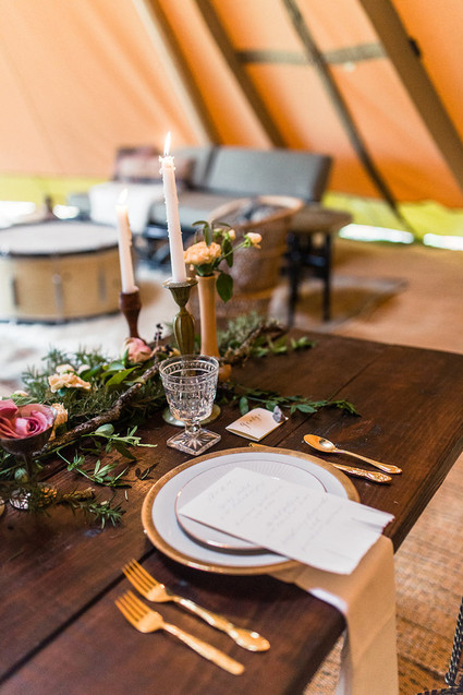 Bohemian wedding decor