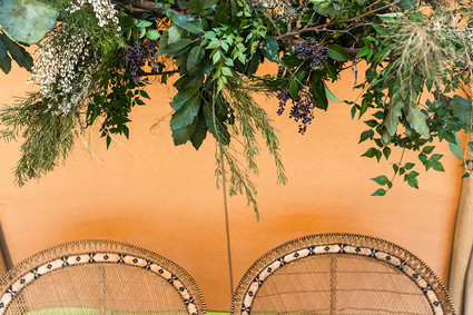 Bohemian wedding decor