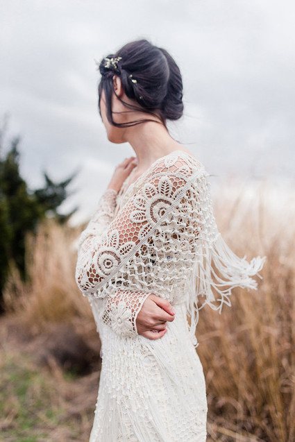 Bohemian wedding dress