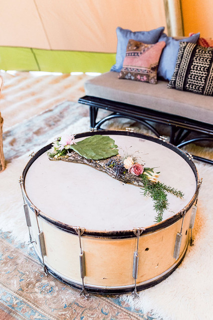 Bohemian wedding decor