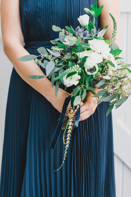 Navy bridesmaid dress