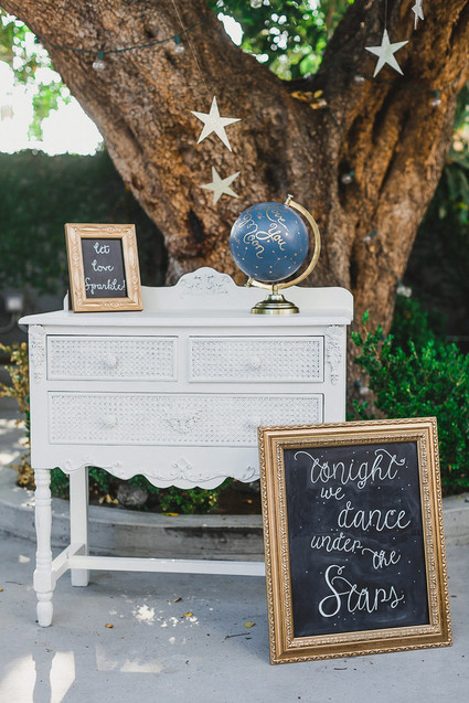 Moon and stars themed wedding