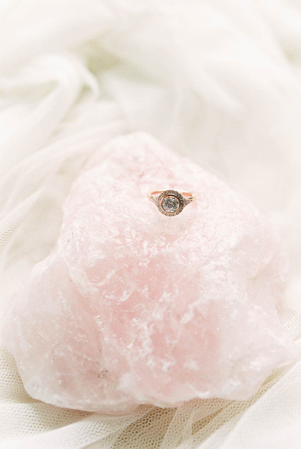 Rose quartz and serenity wedding inspiration