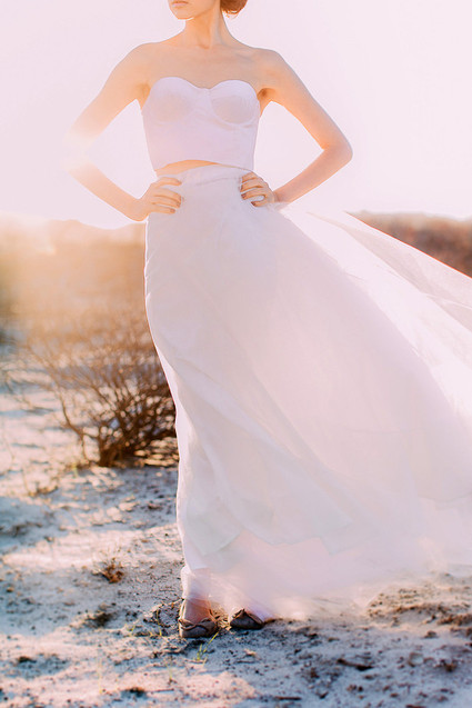 Modern wedding dress