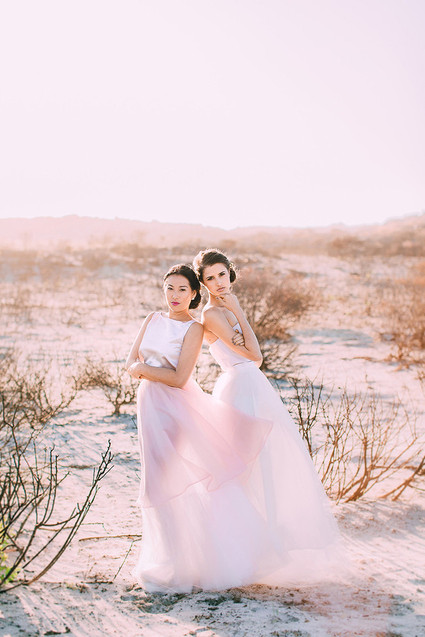 Rose quartz and serenity wedding inspiration