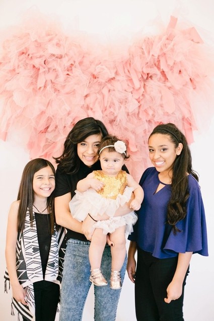 pink and gold 1st birthday