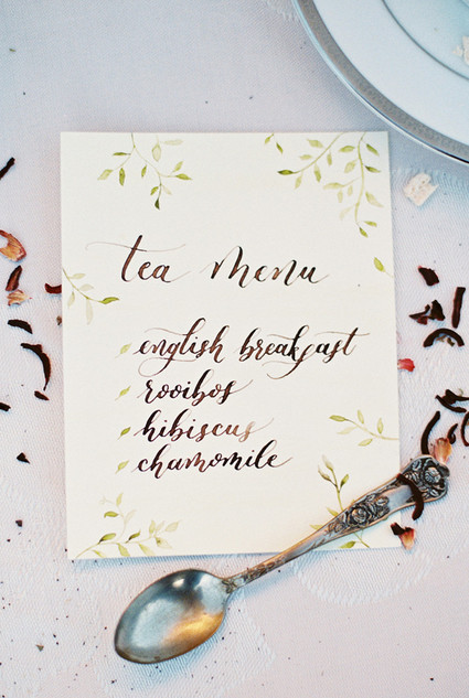 Garden tea party wedding inspiration
