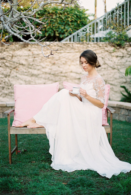 Garden tea party wedding inspiration