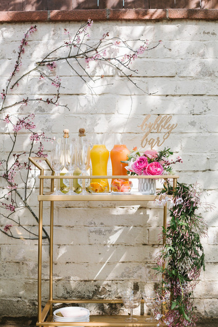 easter brunch bubbly bar Inspiration