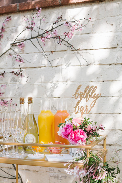 easter brunch bubbly bar Inspiration