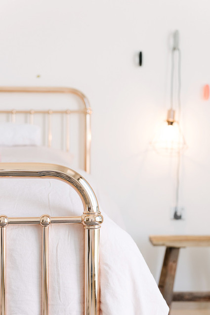copper girls bed