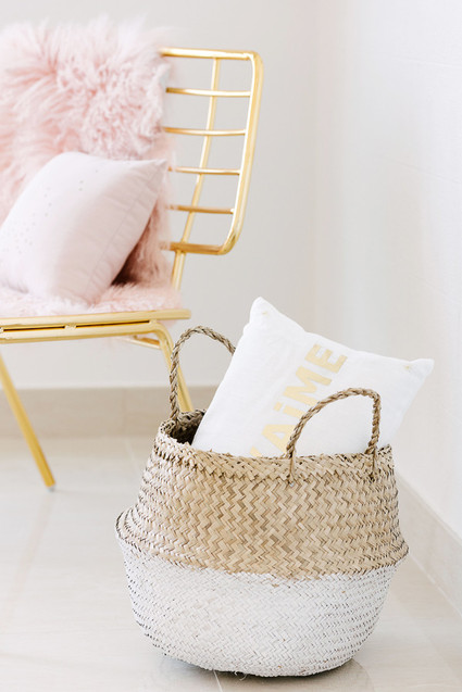 modern copper girls room