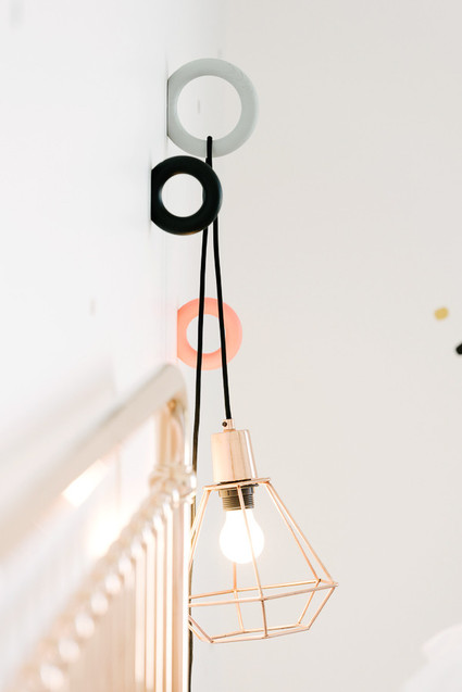 modern copper girls room