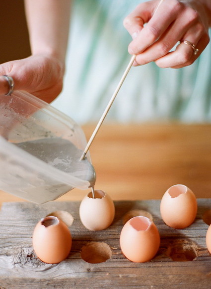 Cement easter eggs Inspiration