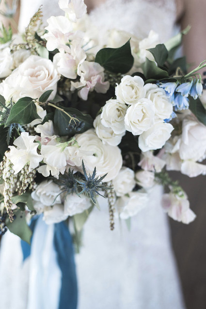 White bridal bouquet