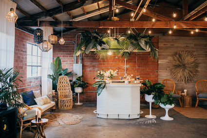 Chic tiki themed birthday party