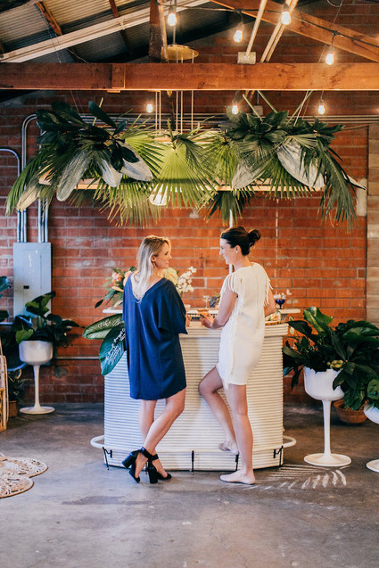 Chic tiki themed birthday party