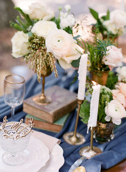 Vintage spring tablescape