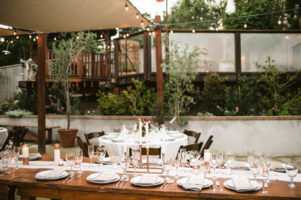 Copper tablescape details