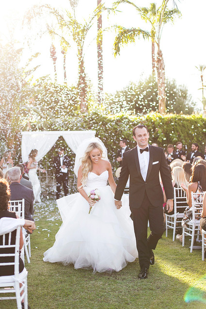 Tropical Palm Springs wedding