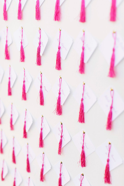 Tassel escort cards Inspiration