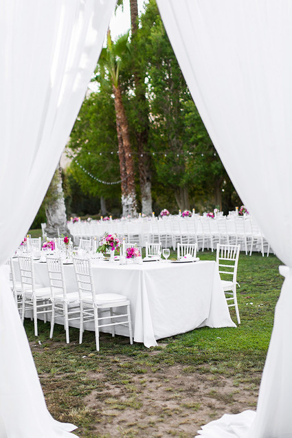 Tropical Palm Springs wedding