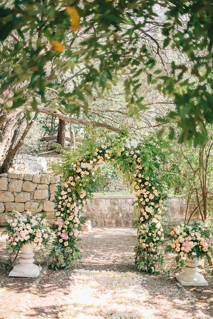 Intimate European garden wedding