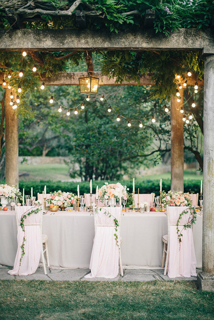 Intimate European garden wedding