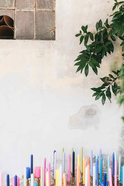 Colorful candles