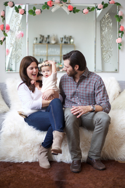 Elegant pink 1st birthday party