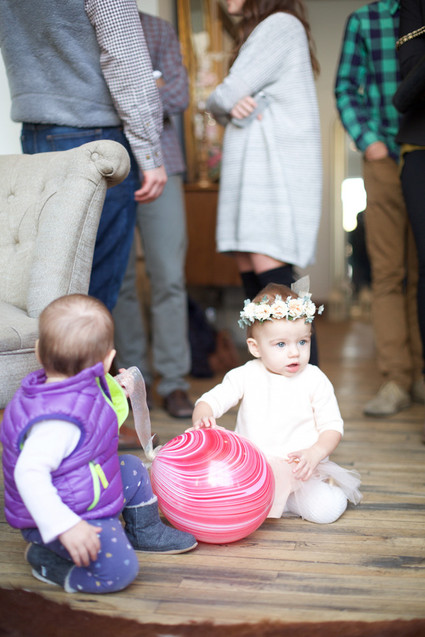 Elegant pink 1st birthday party