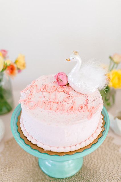 Spring swan party birthday