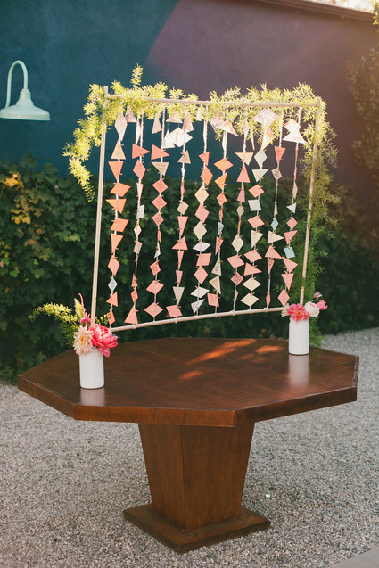 Geometric escort cards