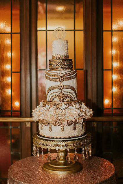 Art Deco wedding cake