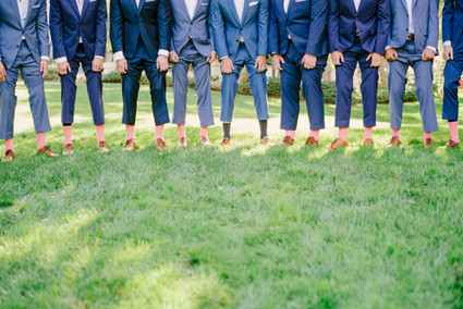 Blue groomsmen suites
