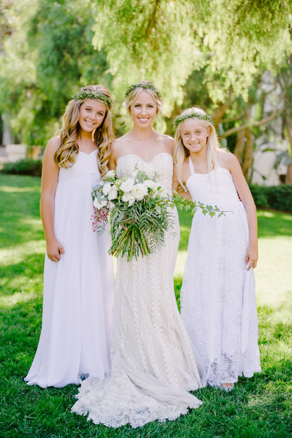 Neutral bridesmaid dresses