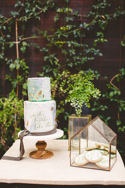 Bohemian wedding cake