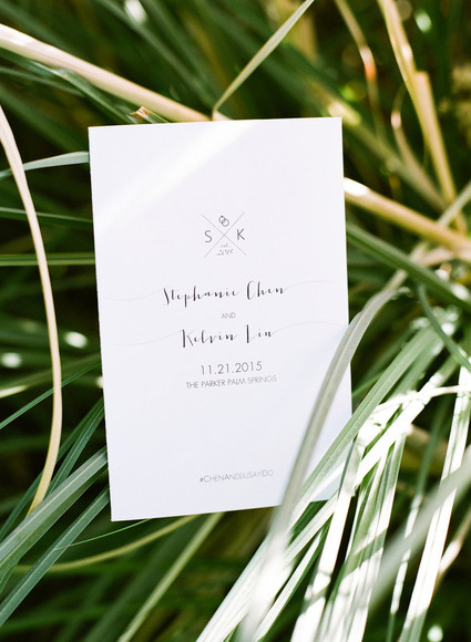Modern wedding invitations