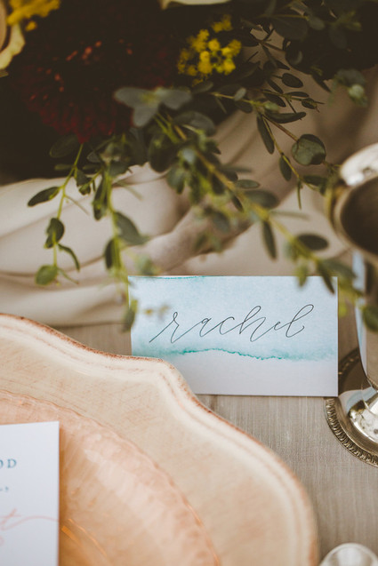 Watercolor place cards Inspiration